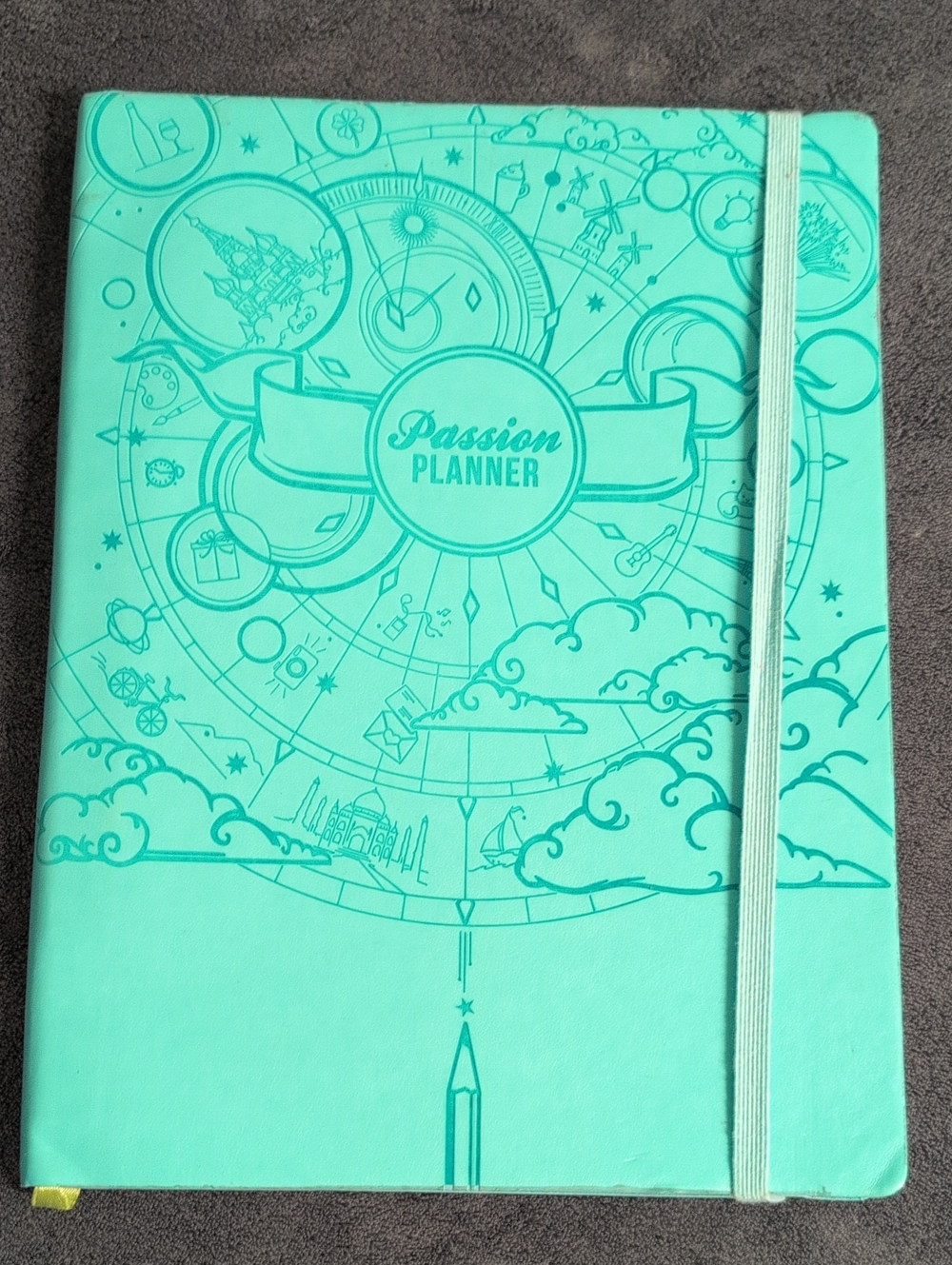 New Softcover Notebook in Teal with Elastic Closure